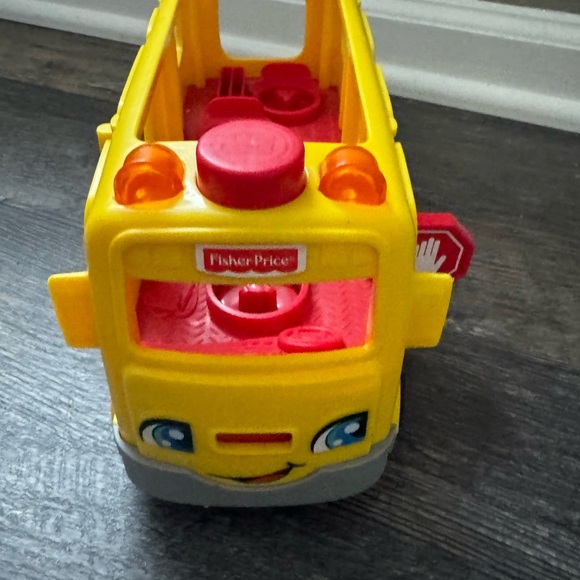 Fisher-Price Little People Yellow School Bus Toy with Lights and Sounds Toddler - Picture 3 of 5